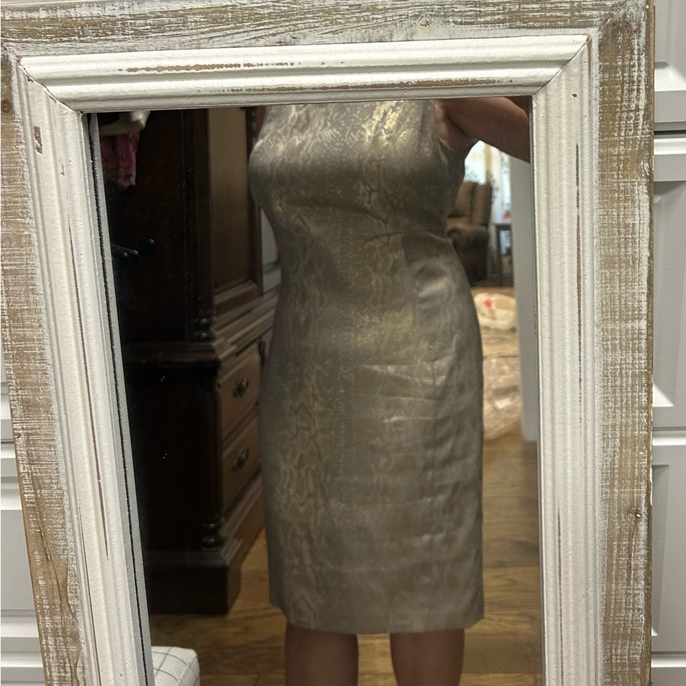 Calvin Klein gold dress